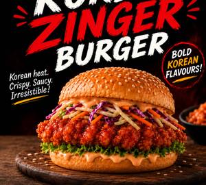 Korean Fried Chicken Burger(Double Patty)