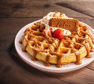 Lotus Biscoff Waffles (Serves 1-2)