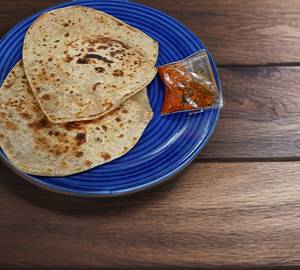 Plain paratha in oil with achaar  [2 pieces]