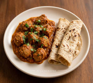 Masala Champ + Roti (2 pieces)