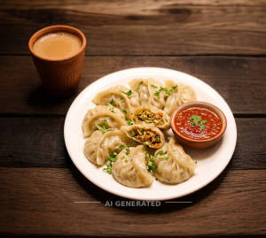 Veg Momos + Special Kulhad Tea