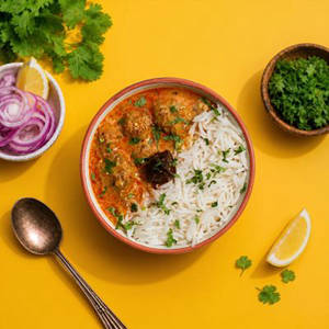 Punjabi kadhi pakoda Rice Bowl