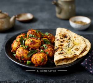 Egg 65 + Tandoori roti (2 pieces)