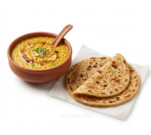 Dal Tadka + Plain Paratha (1 piece)