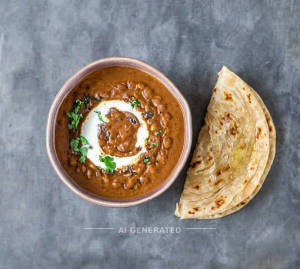 Dal makhani + Ghee roti (1 piece)