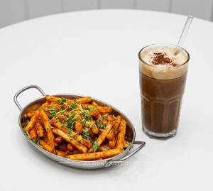 Masala Fries + Cold Coffee