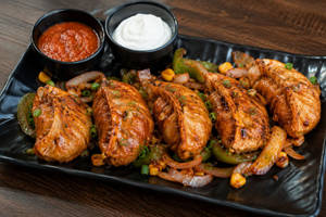 Cheese & Corn Pan Fried Schezwan Momos