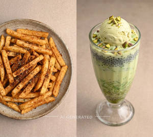 Peri Peri French Fries + Pista Faluda