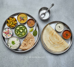 Indian Thali 2 + Plan Chas