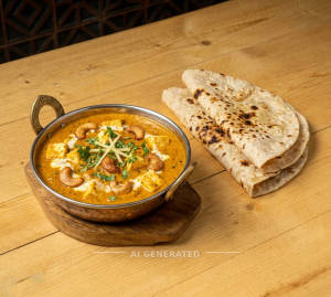 Paneer kaju masala + Tava plain roti (2 pieces)