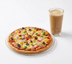 Nukkad Veg Pizza + Classic Cold Coffee