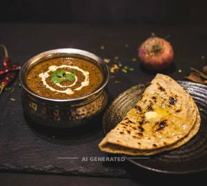Dal Makhani + Tawa Butter Roti (1 piece)