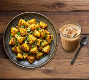 Aloo Jeera + Cold Coffee