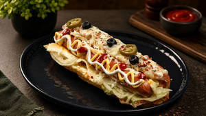 Miami Three Cheese Fusion Hotdog