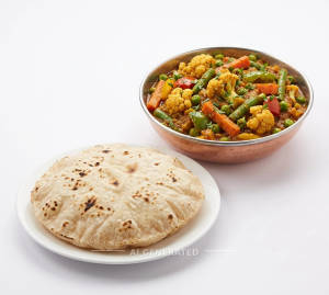 Mix Veg + Tawa Roti (1 piece)