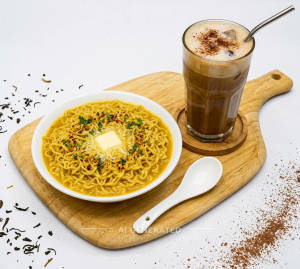 Butter Maggi + Cold Coffee