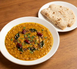 Dal fry [200 g] + Plan chapati (2 pieces)