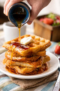 Classic Maple Syrup Waffle (Serves 1-2)
