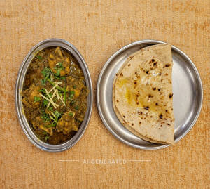 Chicken Hyderabadi + Butter Tawa Roti (1 piece)