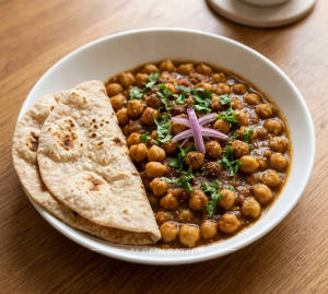 Chana Masala + Chapati Roti (2 pieces)