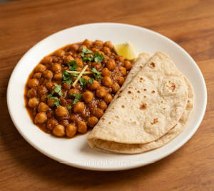 Chana masala [400 g] + Plan chapati (2 pieces)