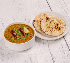 Dal Fry + Tandoori Roti (2 pieces)