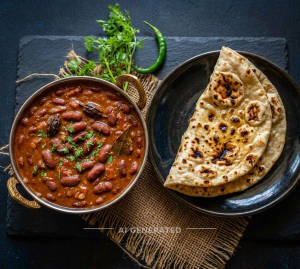 Rajma Masala + Tandoori Roti (1 piece)