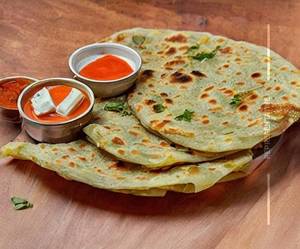 Paneer Aloo Cheese Paratha