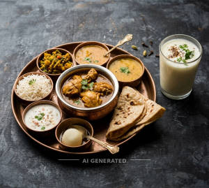 Mini Chicken Thali + Buttermilk