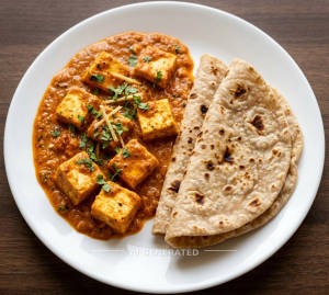 Paneer Masala + Tawa Roti (2 pieces)