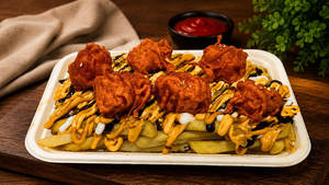 Paneer Poppers Paradise Fries