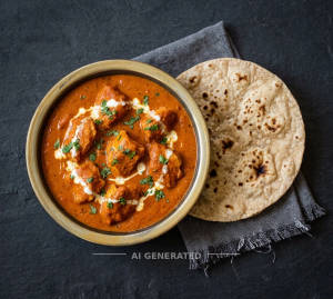 Murgh makhani + Roti (1 piece)