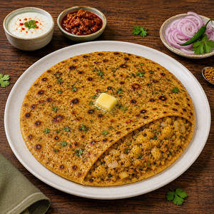 Aloo Pyaz Marwadi Paratha