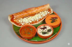 Karampodi Cheese Masala Dosa