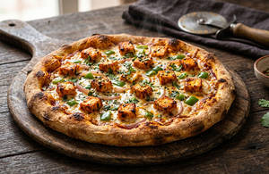 Smoky Tandoori Fresh Paneer Pizza