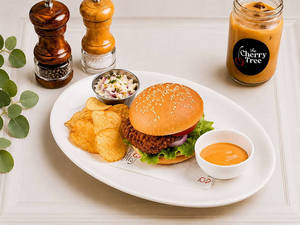 Crunchy Chicken Burger With Chilli Mayo