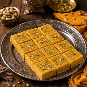 Rajasthani Besan Barfi