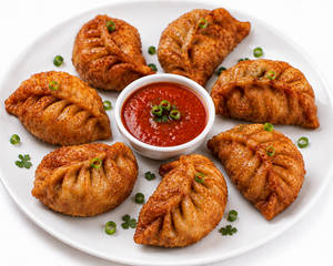 Paneer Fried Momos (full)
