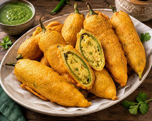 Jain Mirchi Vada