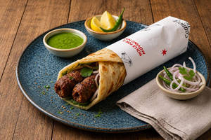 Double Mutton Seekh Kebab Roll