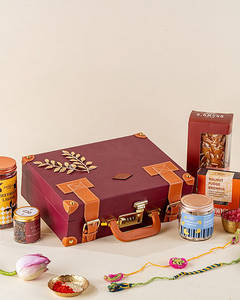 Burgundy Leather Briefcase Gift Hamper