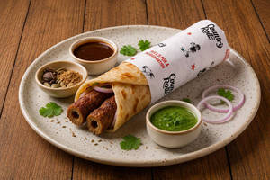 Double Chicken Seekh Kebab Roll