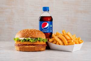 Chicken Steak Burger Meal [Med]