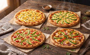 Family Pizza Party Box Of 4 | Loaded Pizza