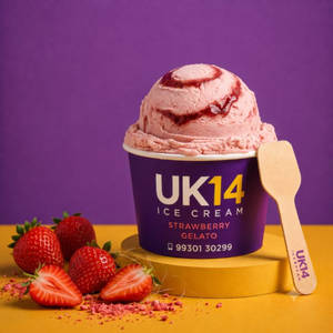 Strawberry Cheese Cake Gelato