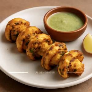 Mushroom Achari Tikka