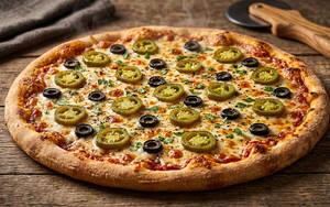 Jalapeno & Black Olive Pizza