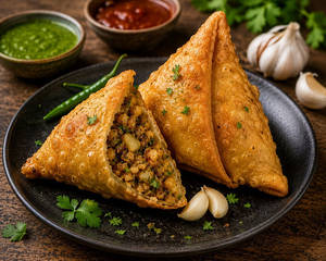 Lehsun Samosa 2pcs