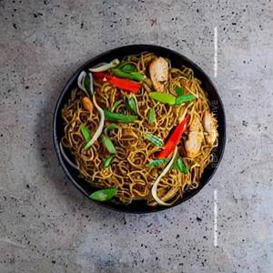 Chicken Pan Fried Noodles       