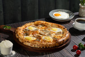 SuperYou High Protein Lean Chicken Sausage Sunrise Pizza.
